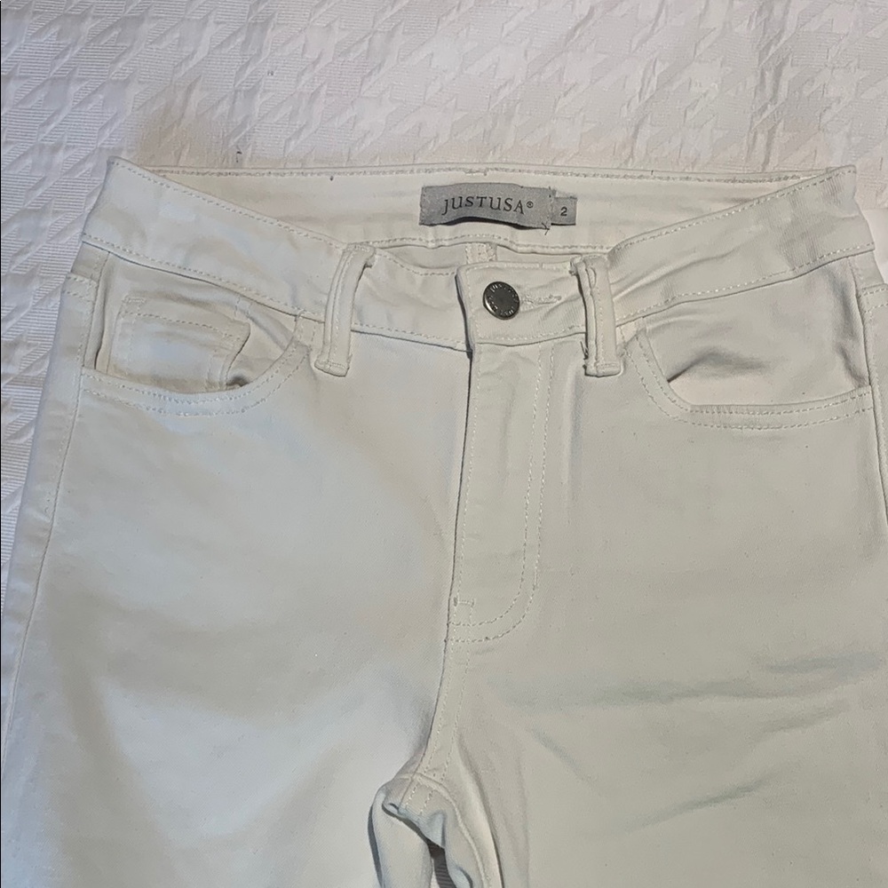 Just USA Women's White Jeans